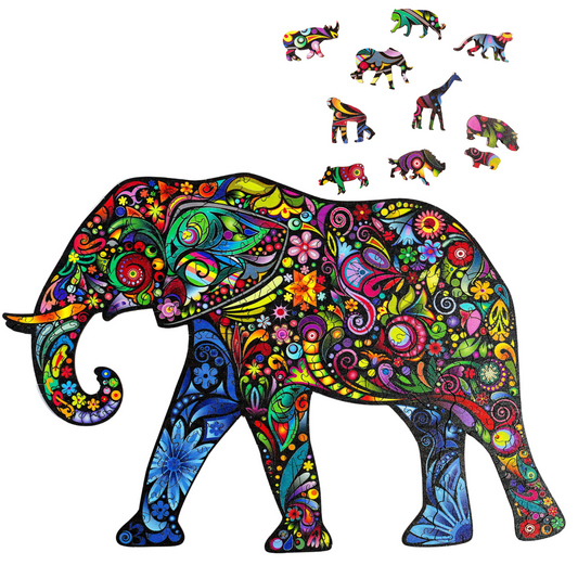 Wooden Jigsaw Puzzle - 174 pieces - Ellie Elephant