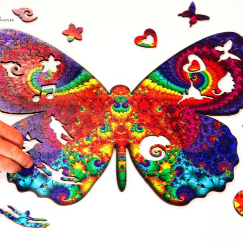 Wooden Jigsaw Puzzle - 167 pieces - Brilliant Butterfly